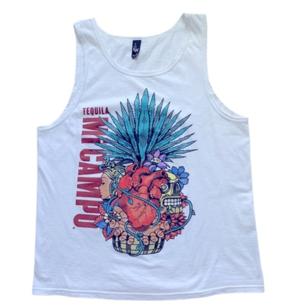 Women Printed Graphic T-shirt "Tequila"  Size S Color White